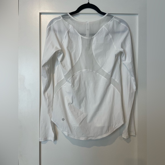 Brand new white long sleeve lululemon running shirt - Picture 2 of 2